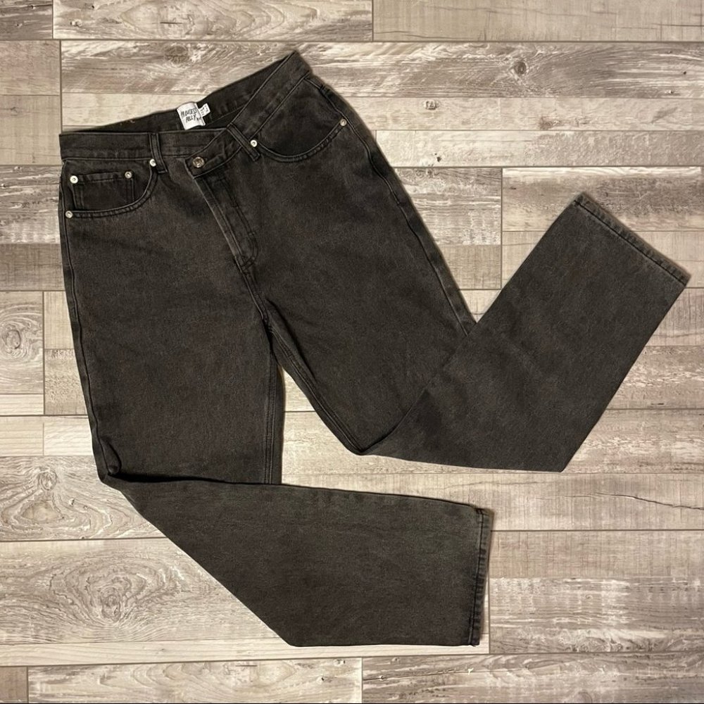 Princess Polly Black Straight Leg Jeans